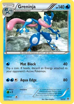 Greninja Promo and other card from Kalos Starter Set