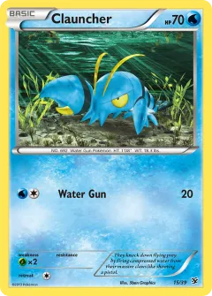 Clauncher Promo and other card from Kalos Starter Set