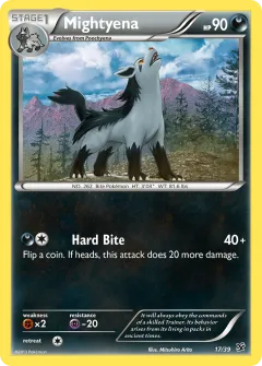 Mightyena Promo and other card from Kalos Starter Set