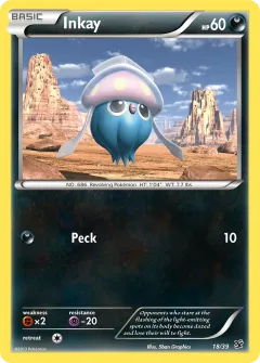 Inkay Promo and other card from Kalos Starter Set
