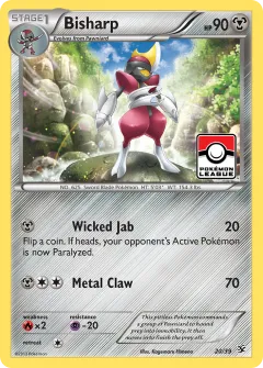 Bisharp Promo and other card from Kalos Starter Set