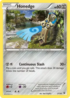 Honedge Promo and other card from Kalos Starter Set