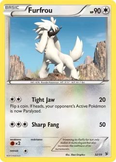 Furfrou Promo and other card from Kalos Starter Set