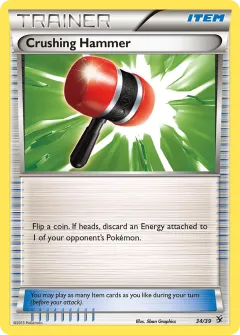 Crushing Hammer Promo and other card from Kalos Starter Set