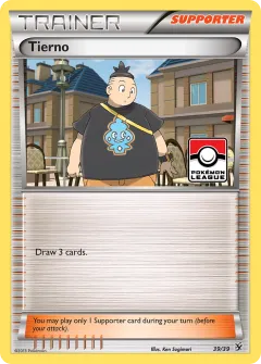 Tierno Promo and other card from Kalos Starter Set