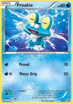 Froakie Promo card from XY Black Star Promos