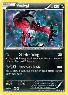 Yveltal Promo card from XY Black Star Promos