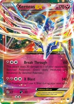 Xerneas-EX Promo card from XY Black Star Promos