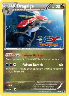 Dragalge Promo card from XY Black Star Promos