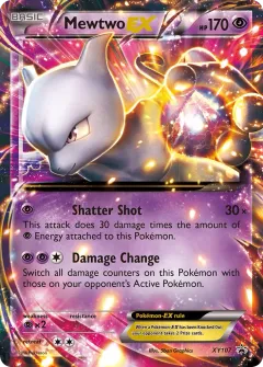 Mewtwo-EX Promo card from XY Black Star Promos