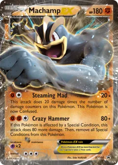 Machamp-EX Promo card from XY Black Star Promos