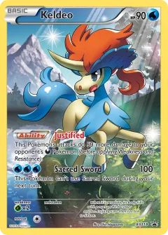 Keldeo Promo card from XY Black Star Promos