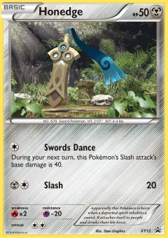 Honedge Promo card from XY Black Star Promos