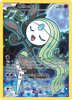 Meloetta Promo card from XY Black Star Promos