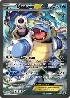 Blastoise-EX Promo card from XY Black Star Promos