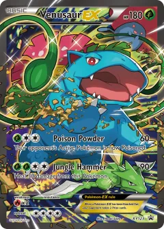 Venusaur-EX Promo card from XY Black Star Promos