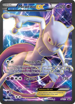 Mewtwo-EX Promo card from XY Black Star Promos