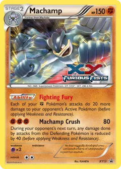 Machamp Promo card from XY Black Star Promos