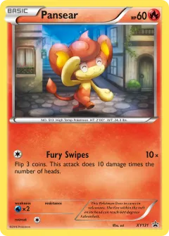 Pansear Promo card from XY Black Star Promos
