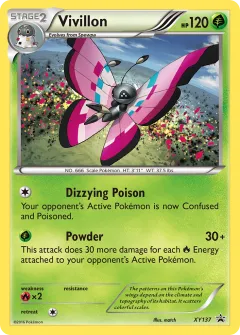 Vivillon Promo card from XY Black Star Promos