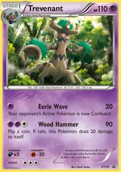 Trevenant Promo card from XY Black Star Promos