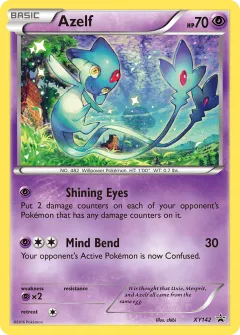 Azelf Promo card from XY Black Star Promos