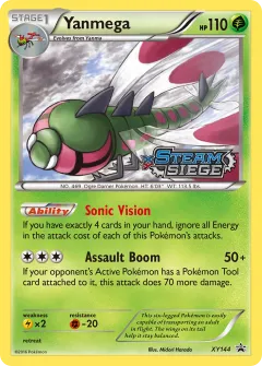 Yanmega Promo card from XY Black Star Promos