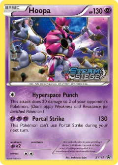 Hoopa Promo card from XY Black Star Promos
