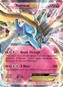Xerneas-EX Promo card from XY Black Star Promos