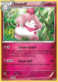 Slurpuff Promo card from XY Black Star Promos