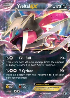 Yveltal-EX Promo card from XY Black Star Promos