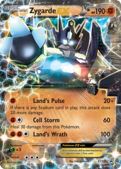 Zygarde-EX Promo card from XY Black Star Promos