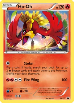 Ho-Oh Promo card from XY Black Star Promos