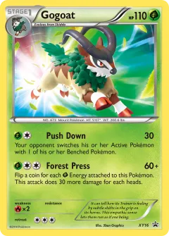 Gogoat Promo card from XY Black Star Promos