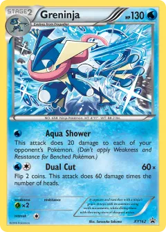 Greninja Promo card from XY Black Star Promos