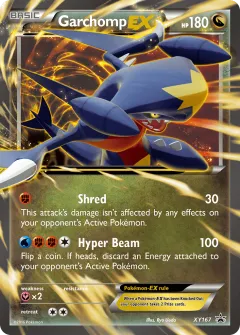 Garchomp-EX Promo card from XY Black Star Promos