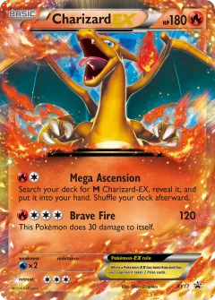 Charizard-EX Promo card from XY Black Star Promos