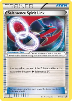 Salamence Spirit Link Promo card from XY Black Star Promos