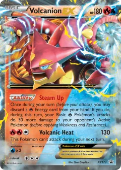 Volcanion-EX Promo card from XY Black Star Promos