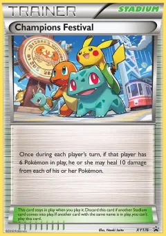 Champions Festival Promo card from XY Black Star Promos