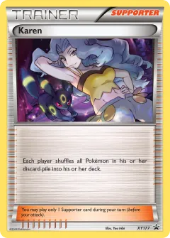 Karen Promo card from XY Black Star Promos