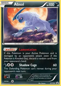 Absol Promo card from XY Black Star Promos