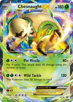 Chesnaught-EX Promo card from XY Black Star Promos