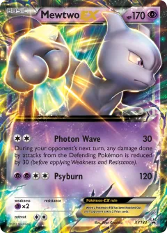Mewtwo-EX Promo card from XY Black Star Promos