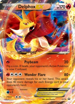 Delphox-EX Promo card from XY Black Star Promos