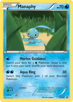 Manaphy Promo card from XY Black Star Promos