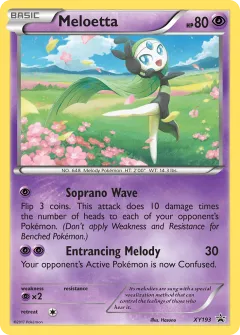 Meloetta Promo card from XY Black Star Promos