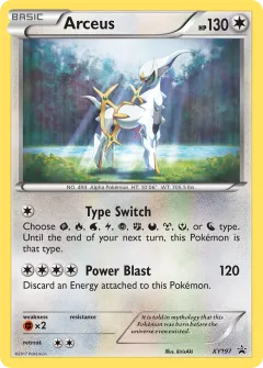 Arceus Promo card from XY Black Star Promos