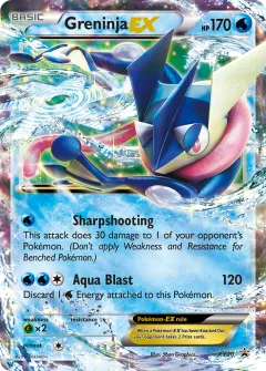 Greninja-EX Promo card from XY Black Star Promos