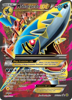 M Sharpedo-EX Promo card from XY Black Star Promos